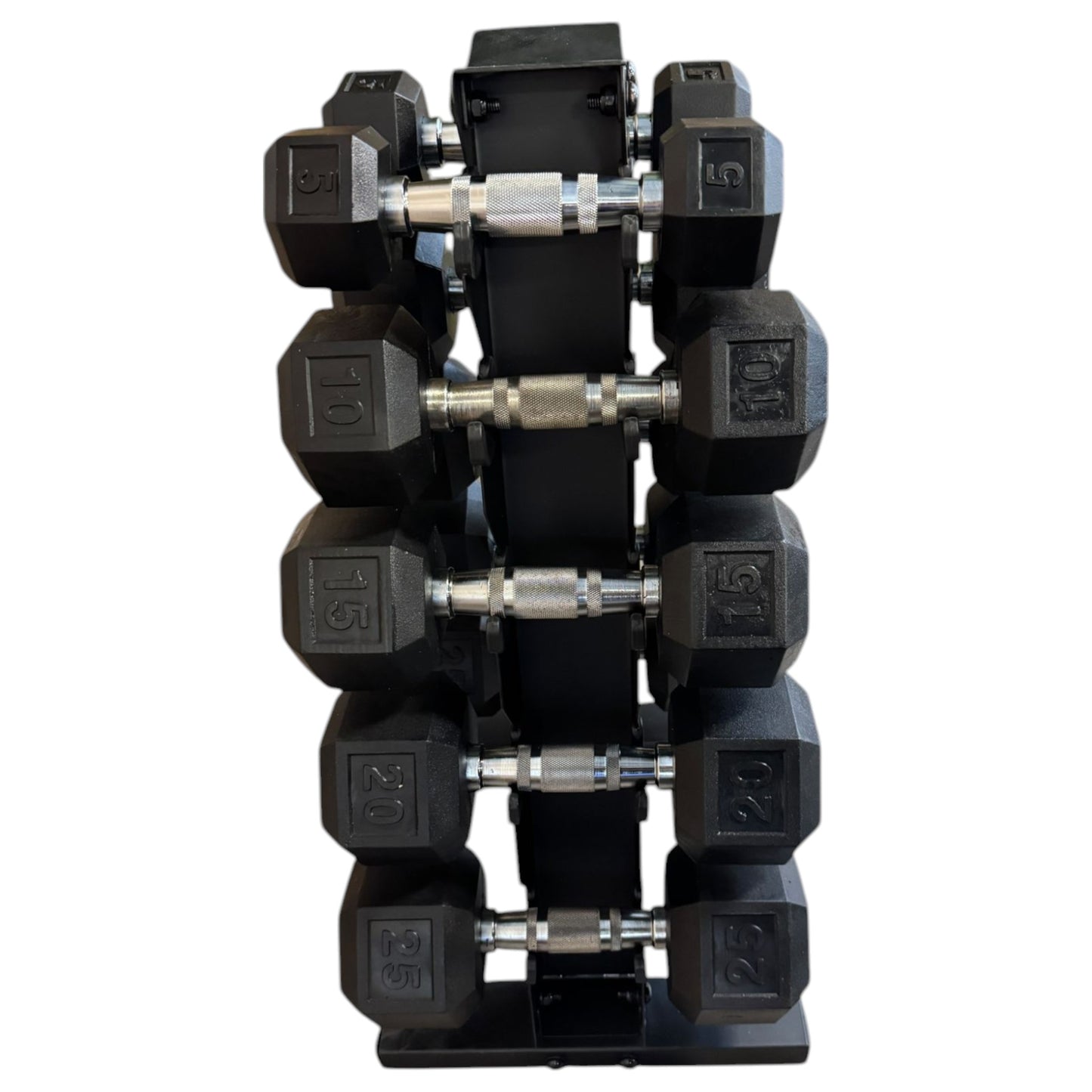 150LB Dumbbell Set with Rack