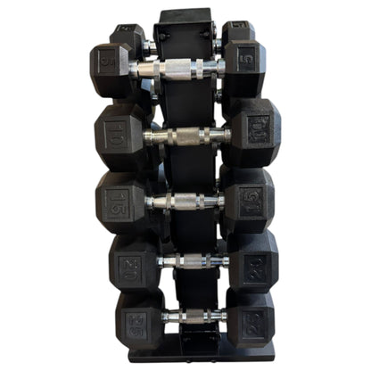 150LB Dumbbell Set with Rack