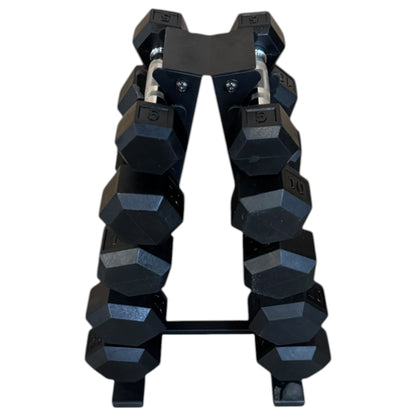 150LB Dumbbell Set with Rack